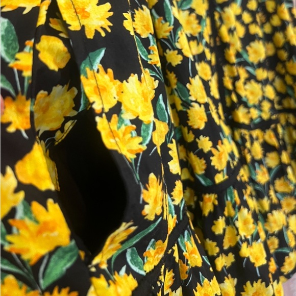 Anthropologie / Maeve Poplin Sunflower Babydoll Dress - Picture 13 of 15